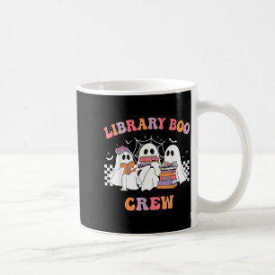 Library Boo Crew Book Lovers Funny Halloween Coffee Mug