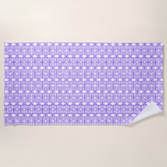 Library Book Pattern  Beach Towel (Front)