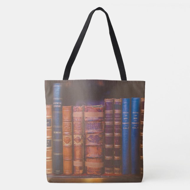 library books All-Over-Print Tote Bag, Large Bag (Front)