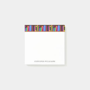 Library Books English Teacher Writer Personalised Post-it Notes