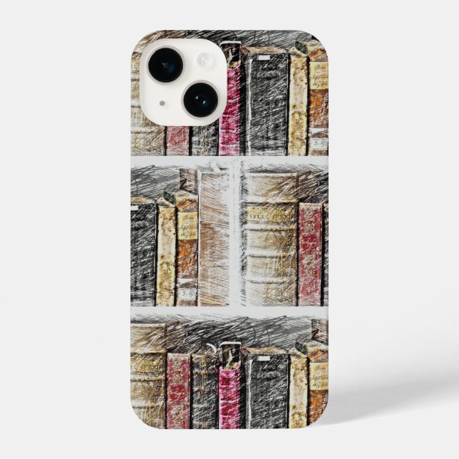 Library Books Librarian Reading Love iPhone Case (Back)