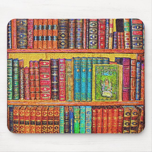 Library Books Mouse Pad (Front)