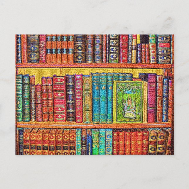 Library Books Postcard (Front)
