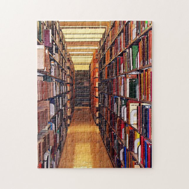 Library Books Puzzle (Vertical)