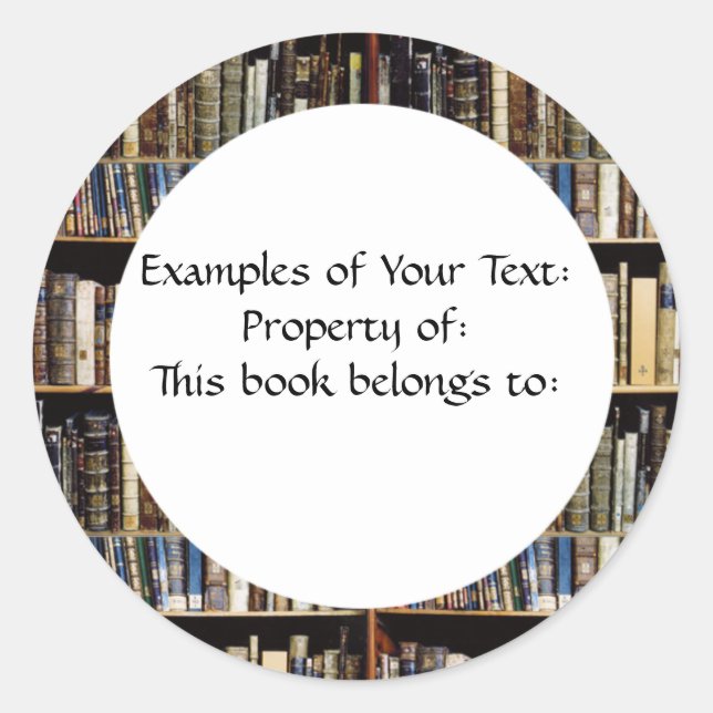 Library Books Sticker (Front)