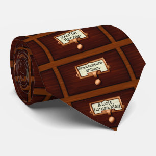 Library Books Wood Card Catalogue Drawers Reading Tie