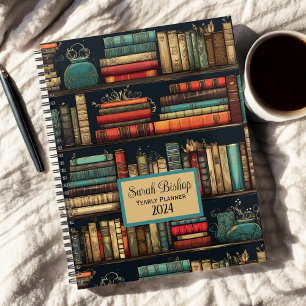 Library Bookshelf Custom Yearly Planner