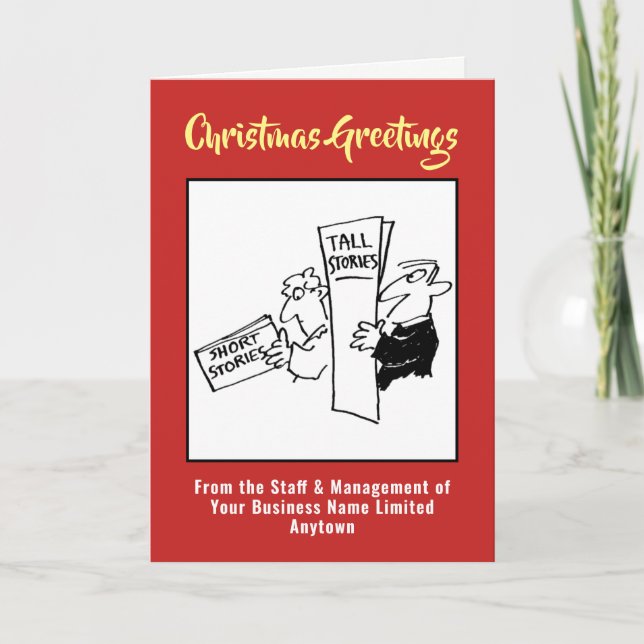 Library, Bookshop or Bookstore Christmas Card (Front)