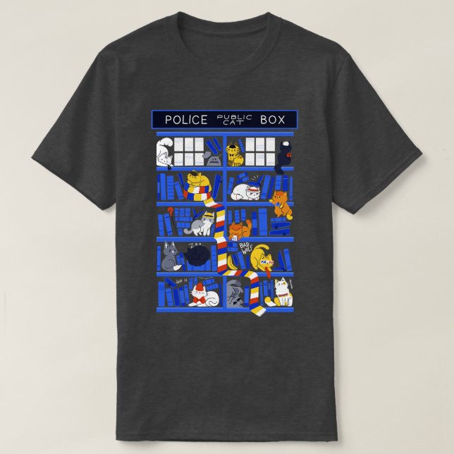 Library Box Who T-Shirt (Design Front)