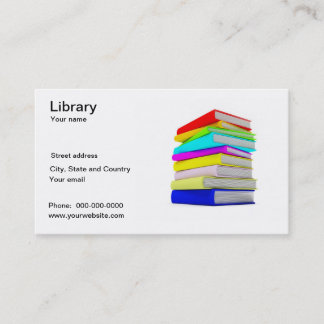 Library business card
