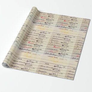 Library Card 23322 Wrapping Paper