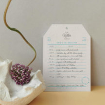 Library Card Year in Review Flat Holiday Card