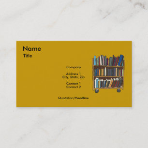 Library Cart Business Card