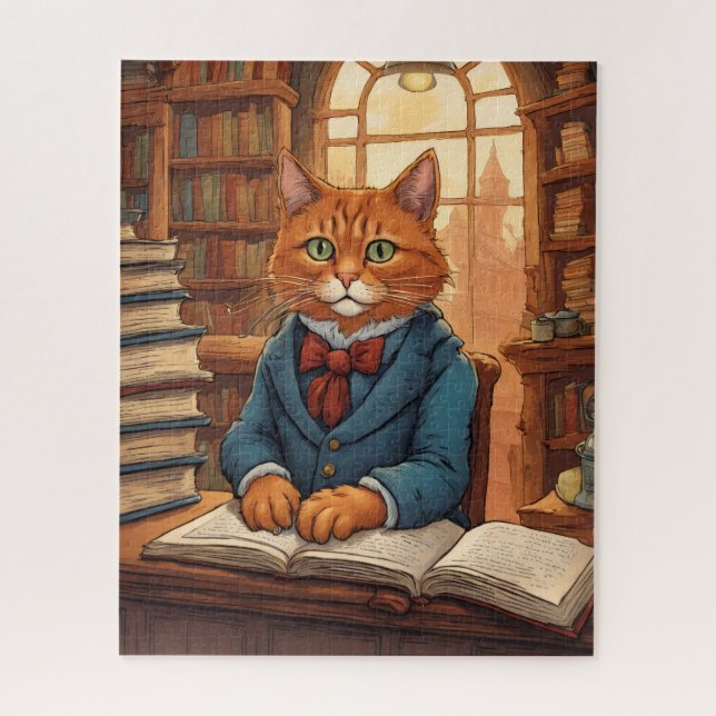 library cat #11 puzzle (Vertical)