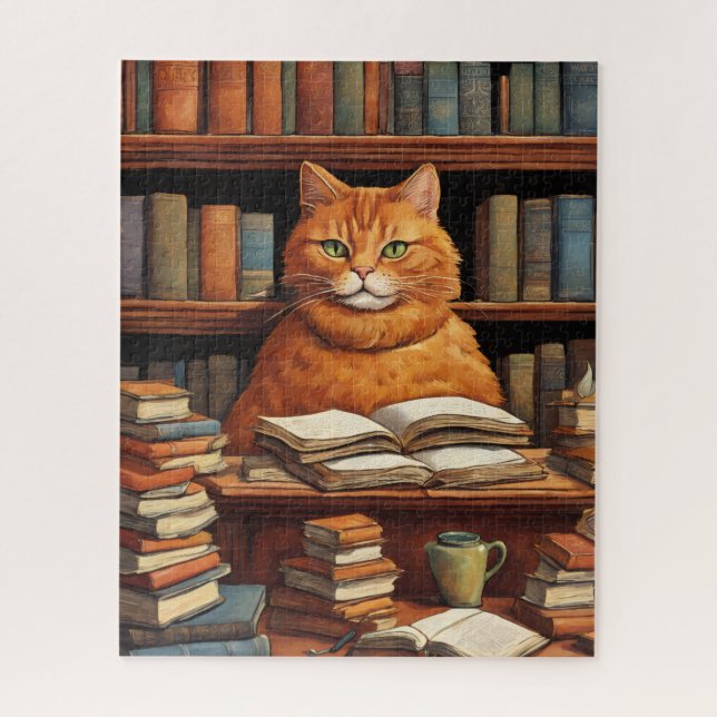 library cat #1 puzzle (Vertical)