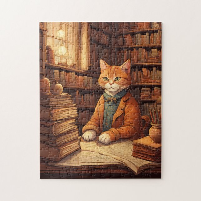 library cat #2 puzzle (Vertical)