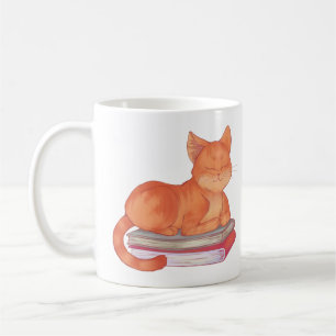 Library Cat Coffee Mug