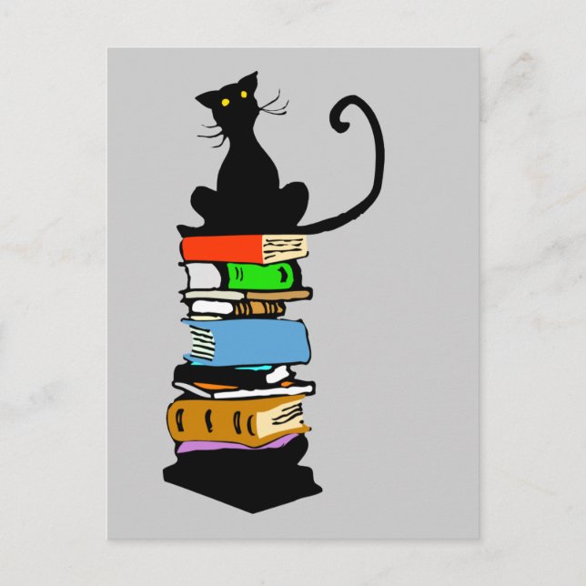 Library Cat Postcard (Front)