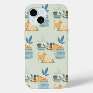 Library Cats iPhone 15 Case