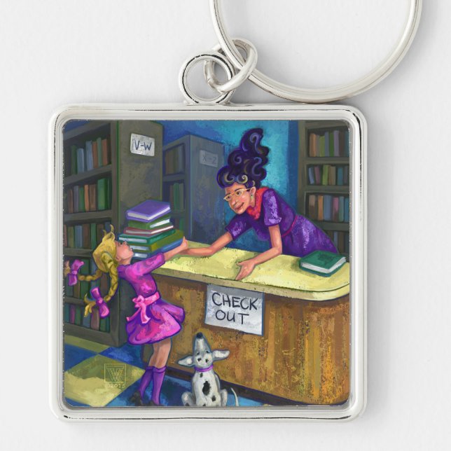 Library Check Out Key Ring (Front)