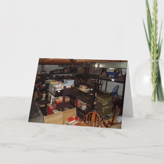 "Library Chruch Basement #2" Birthday Card (Front)