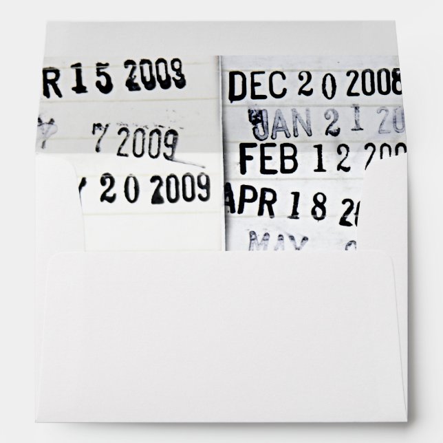 Library Date Stamps Envelopes (Back (Bottom))