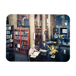 Library, Doylestown, PA Vintage Magnet