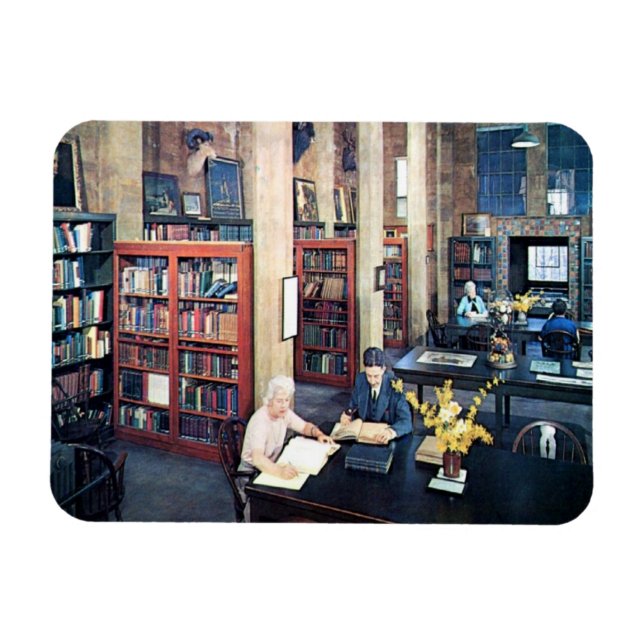 Library, Doylestown, PA Vintage  Magnet (Horizontal)