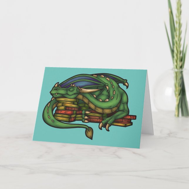 Library Dragon Card (Front)