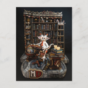Library Dragon Postcard