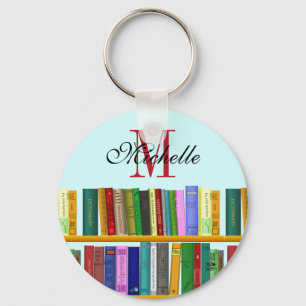 Library for genius. Books for clever students Key Ring