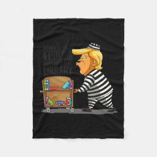 Library Funny Grey Clic Fit Fleece Blanket