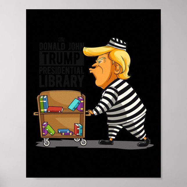 Library Funny Grey Clic Fit  Poster (Front)