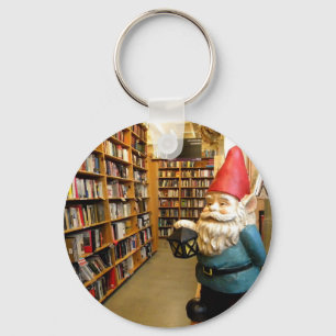 Library Gnome I Key Ring