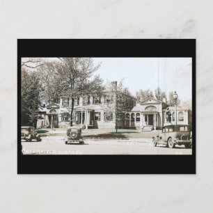 Library, Greenfield, Massachusetts Vintage Postcard