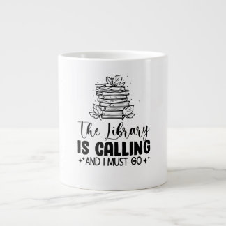 Library Is Calling  Large Coffee Mug