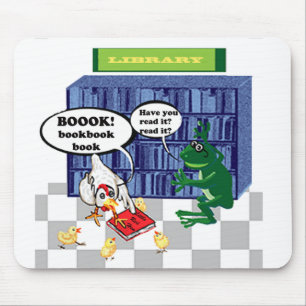 Library joke mouse pad