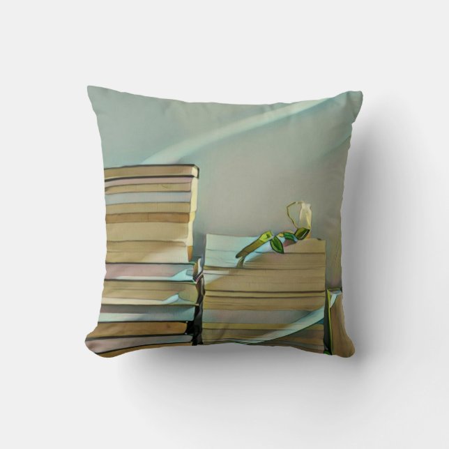 Library lover artwork cushion (Front)