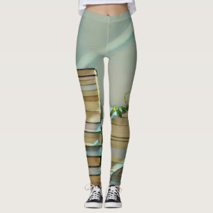 Library lover artwork leggings