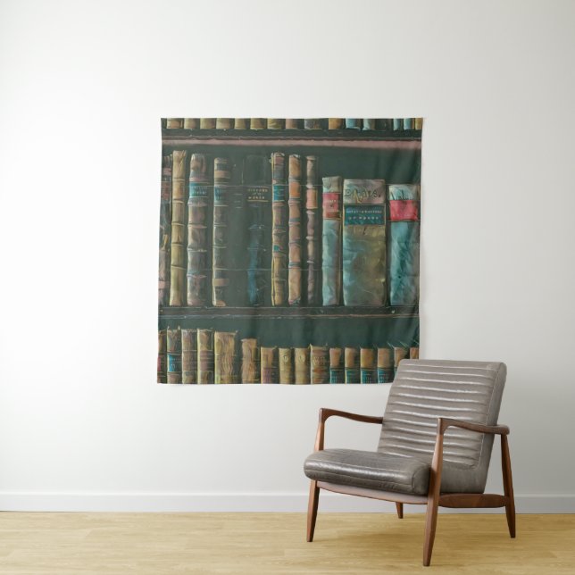 Library lover artwork tapestry (In Situ)