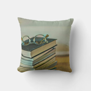 Library lover gift cushion