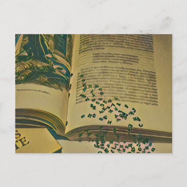 Library lover gift postcard (Front)