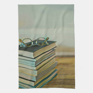 Library lover gift tea towel