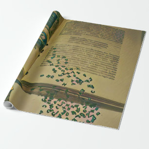 Library lover gift wrapping paper