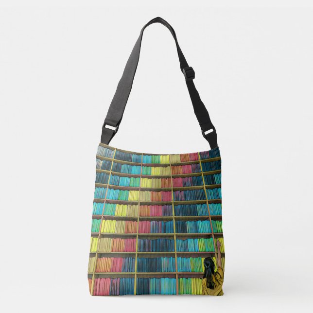 Library Lovers Gift Crossbody Bag (Front)