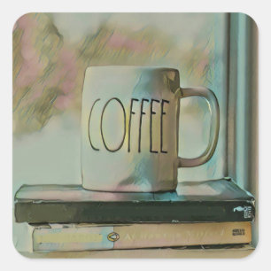 Library Lovers Gift Square Sticker