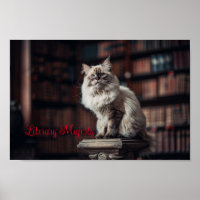 Library Majesty: Regal Ragdoll Cat