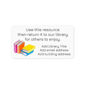 Library / Media Centre Labels
