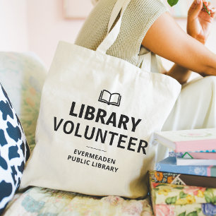 Library Name Volunteer's Tote Bag