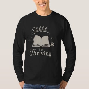 Library Nerd Book Lover Introvert Quiet Life Publi T-Shirt